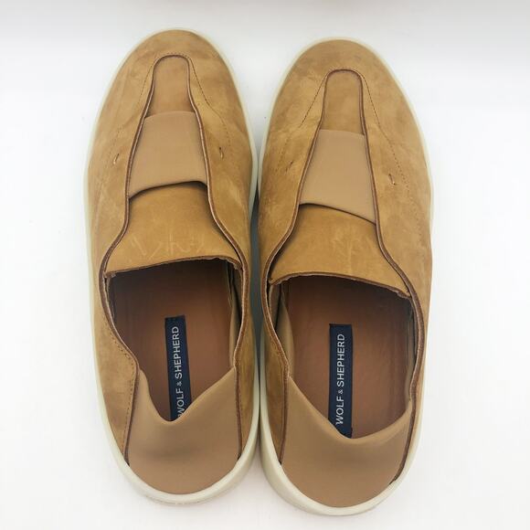 Wolf & Shepherd Mens 7.5 Womens 9 Cruise Ace Slip On Sneaker Tan Sandstorm NIB main image 8
